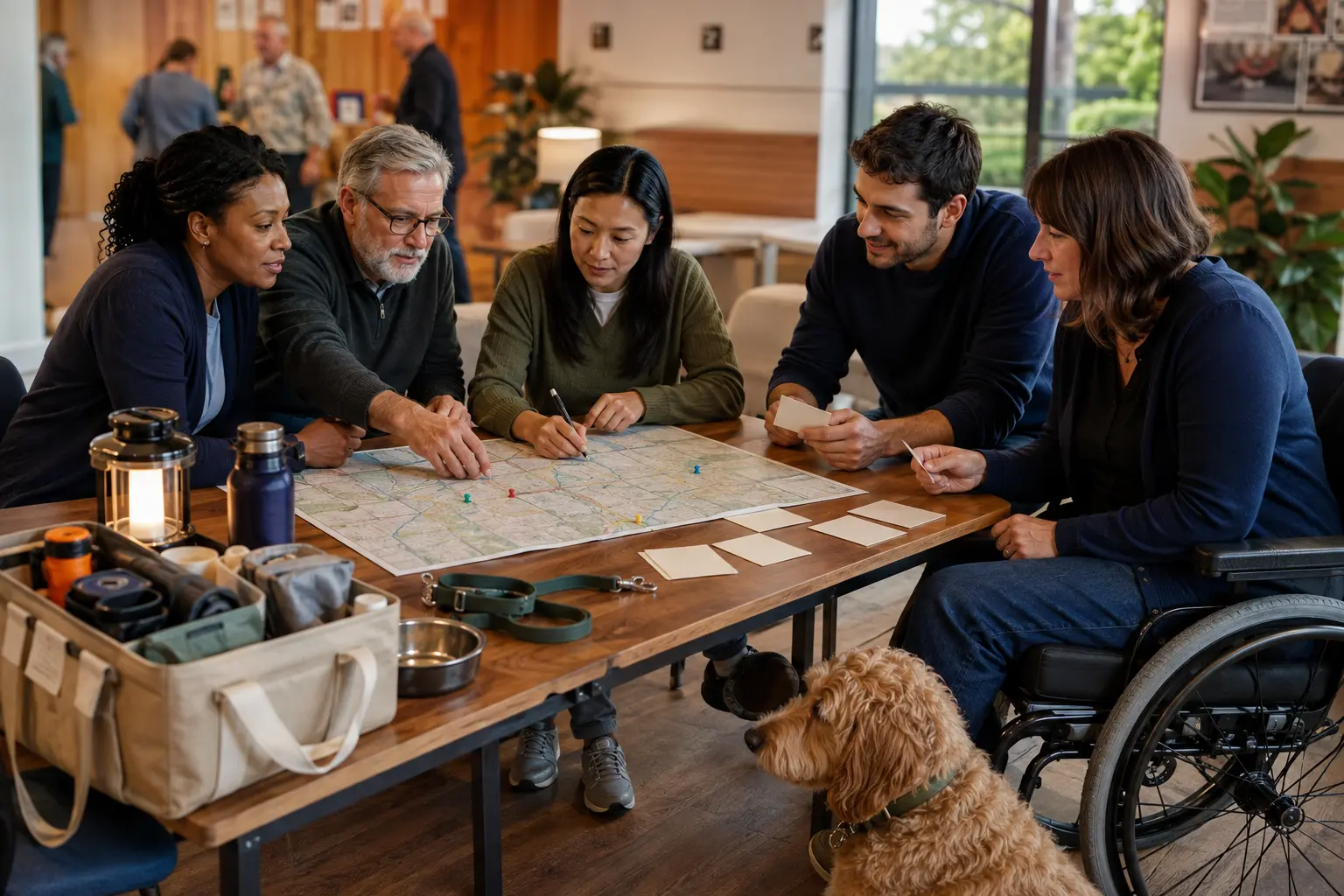 Inclusive neighbours planning a mutual support network